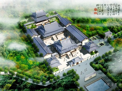 雷州依云寺建筑规划设计图